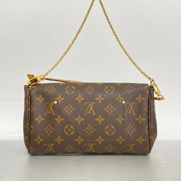 1240001053954 12 Louis Vuitton Favorite MM Monogram 2Way Bag Brown