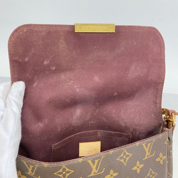 1240001053954 7 Louis Vuitton Favorite MM Monogram 2Way Bag Brown