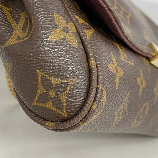 1240001053954 9 Louis Vuitton Favorite MM Monogram 2Way Bag Brown