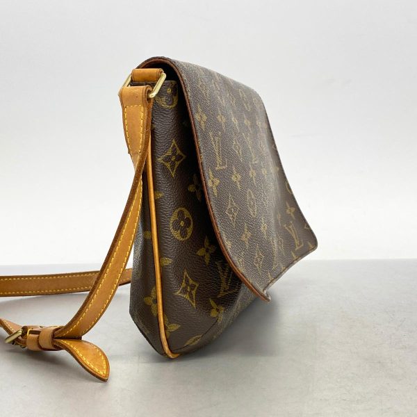 1240001053965 2 Louis Vuitton Musette Tango Strap Monogram Shoulder Bag Brown