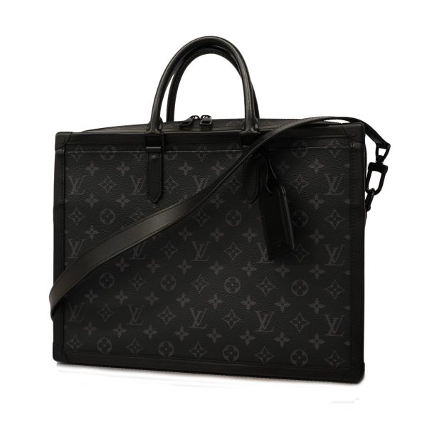 1240001053973 1 Louis Vuitton Soft Trunk Briefcase Eclipse Briefcase Black