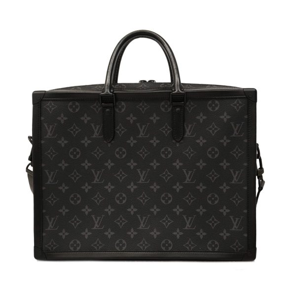 1240001053973 11 Louis Vuitton Soft Trunk Briefcase Eclipse Briefcase Black