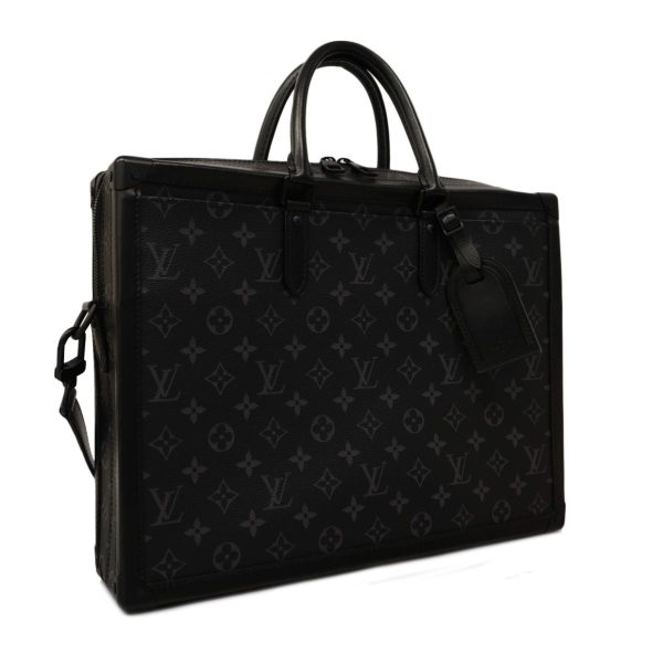 1240001053973 2 Louis Vuitton Soft Trunk Briefcase Eclipse Briefcase Black