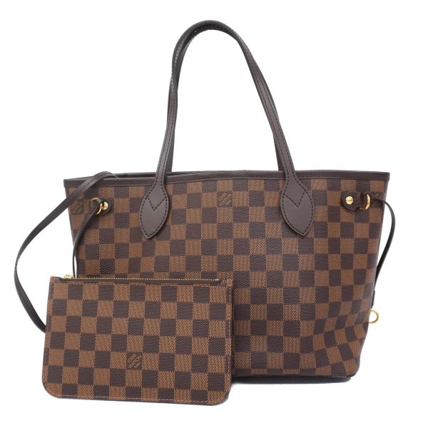 1240001053980 1 Louis Vuitton Neverfull PM Damier Tote Bag Ebene