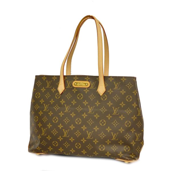 1240001053997 1 Louis Vuitton Wilshire MM Monogram Tote Bag Brown