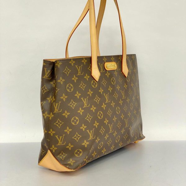 1240001053997 2 Louis Vuitton Wilshire MM Monogram Tote Bag Brown