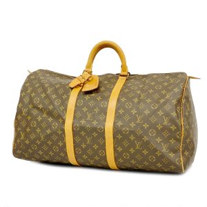 1240001053999 1 Louis Vuitton Keepall 60 Bandouliere Bag Monogram Brown