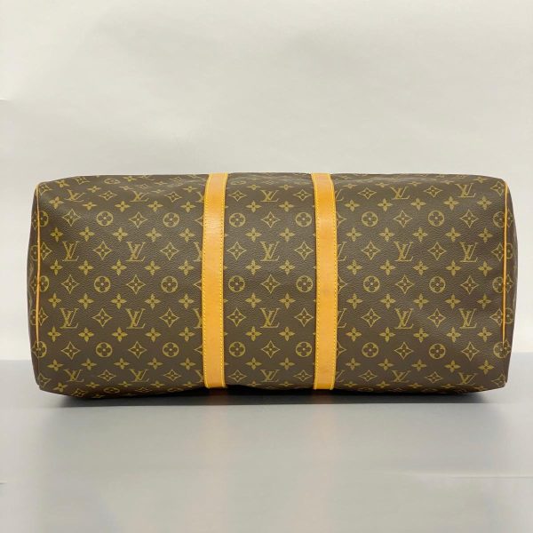 1240001053999 3 Louis Vuitton Keepall 55 Monogram Bag Brown