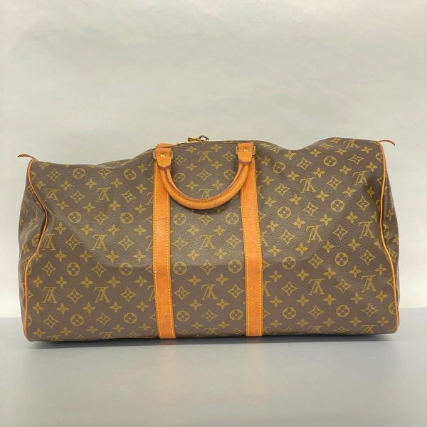 1240001054000 15 Louis Vuitton Keepall 55 Monogram Bag Brown