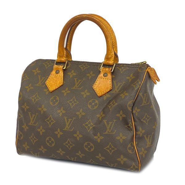 1240001054001 1 Louis Vuitton Speedy 25 Monogram Handbag Brown