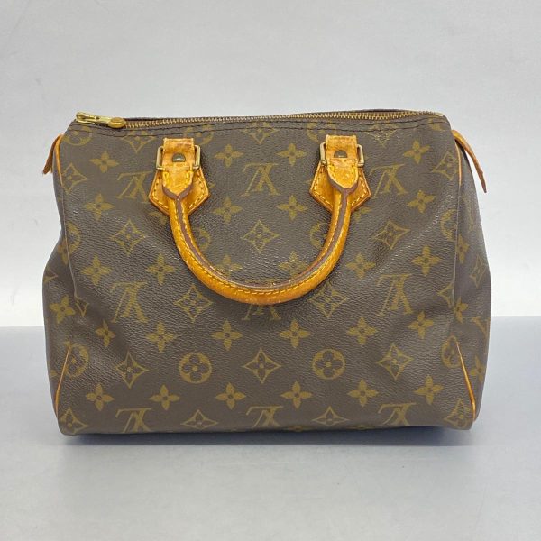 1240001054001 14 Louis Vuitton Speedy 25 Monogram Handbag Brown