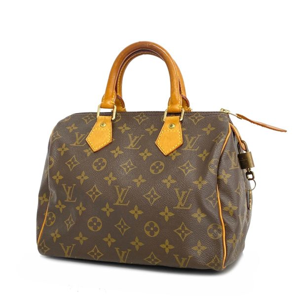 1240001054032 1 Louis Vuitton Speedy 25 Monogram Handbag Brown