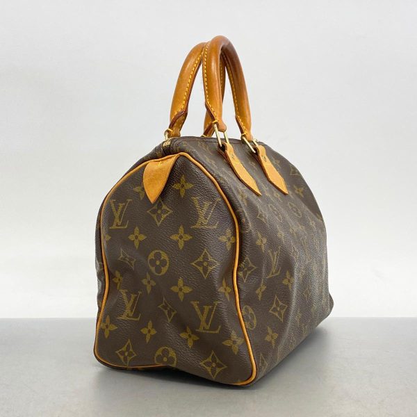 1240001054032 2 Louis Vuitton Speedy 25 Monogram Handbag Brown