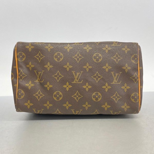 1240001054032 3 Louis Vuitton Speedy 25 Monogram Handbag Brown