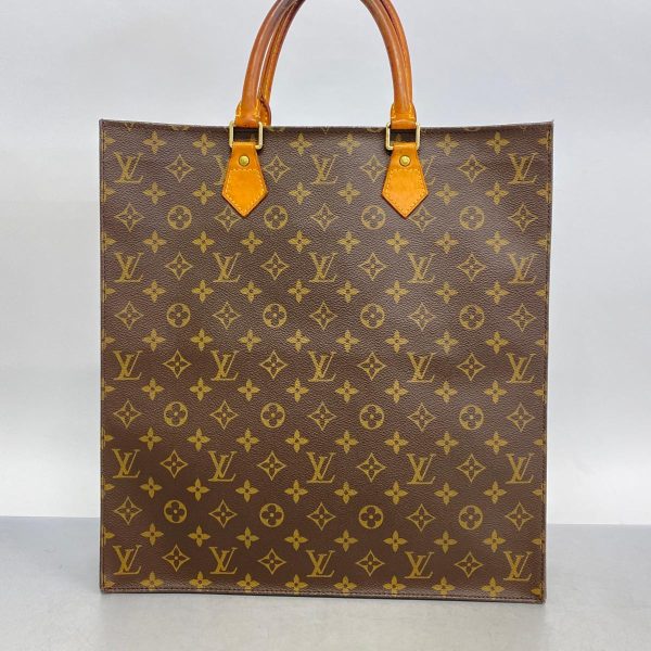 1240001054034 11 Louis Vuitton Sac Plat Monogram Tote Bag Brown