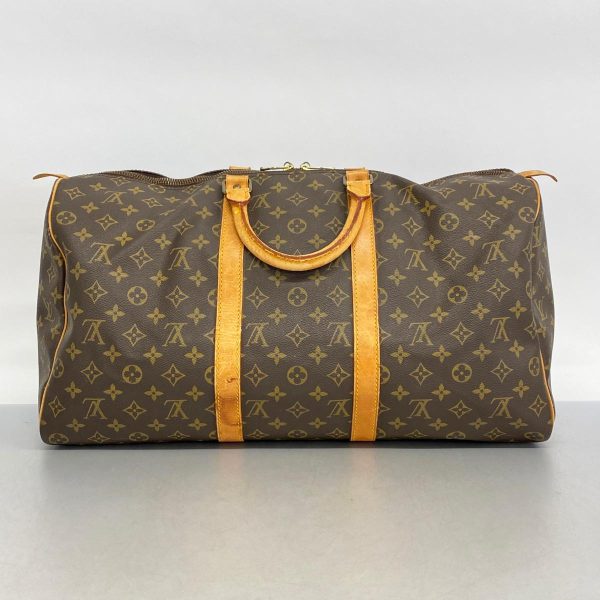 1240001054035 12 Louis Vuitton Keepall 50 Monogram Bag Brown