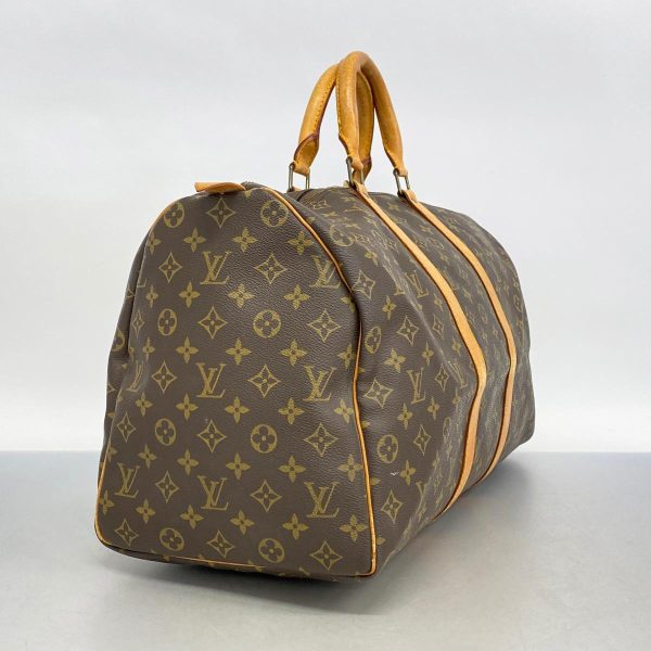 1240001054035 2 Louis Vuitton Keepall 50 Monogram Bag Brown