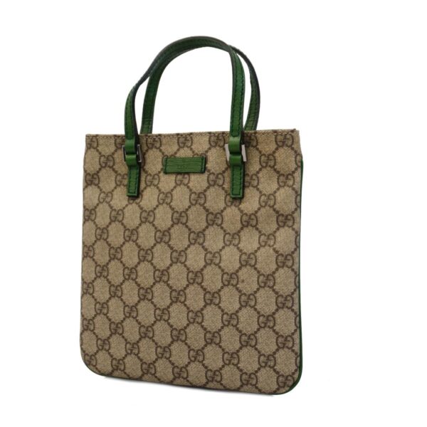 1240001054045 1 Gucci GG Supreme Shoulder Bag Beige Green