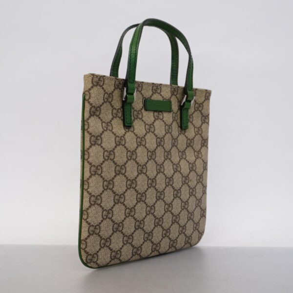 1240001054045 2 Gucci GG Supreme Shoulder Bag Beige Green