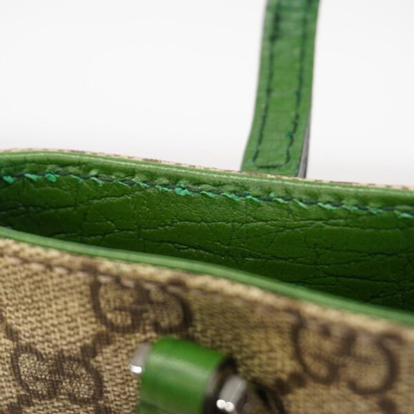 1240001054045 8 Gucci GG Supreme Shoulder Bag Beige Green