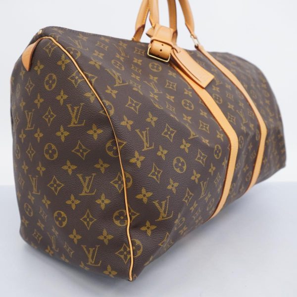 1240001054047 2 Louis Vuitton Keepall 55 Monogram Bag Brown