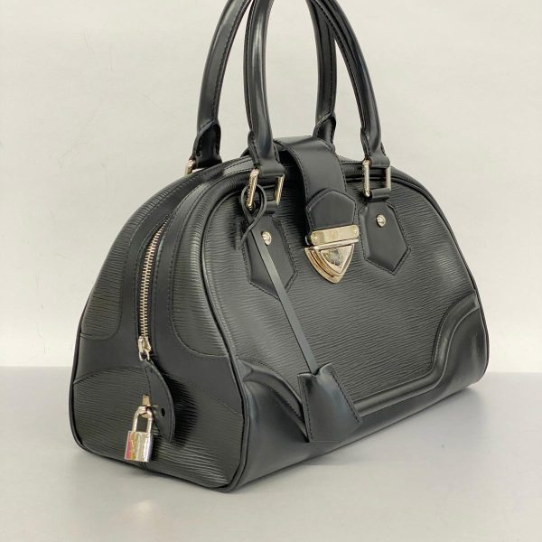 1240001054057 2 Louis Vuitton Bowling Montaigne GM Epi Handbag Noir