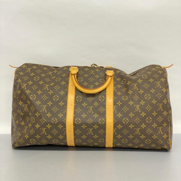 1240001054059 14 Louis Vuitton Keepall 55 Monogram Bag Brown