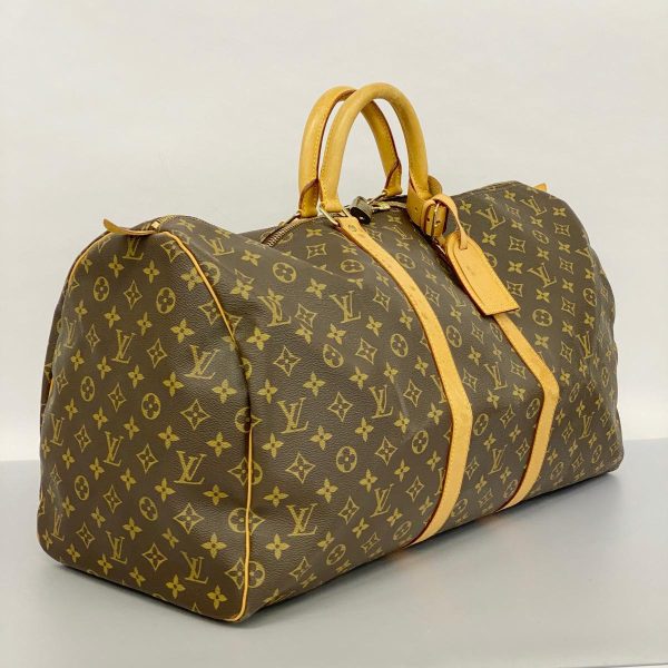 1240001054059 2 Louis Vuitton Keepall 55 Monogram Bag Brown