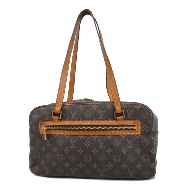 1240001054063 1 Louis Vuitton Cité GM Monogram Shoulder Bag Brown