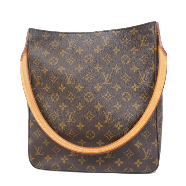 1240001054064 1 Louis Vuitton Looping GM Monogram Shoulder Bag Brown