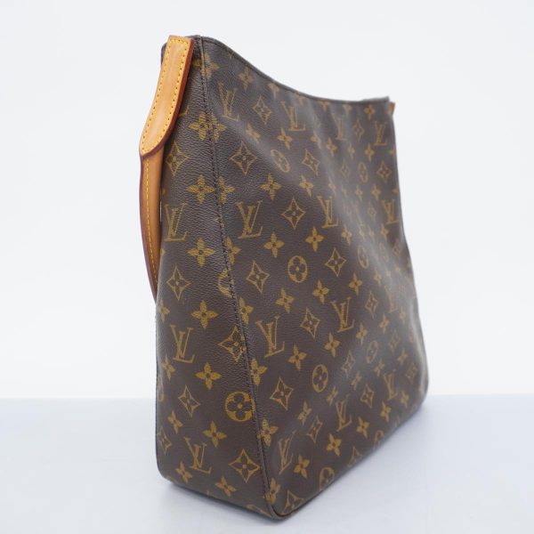 1240001054064 2 Louis Vuitton Looping GM Monogram Shoulder Bag Brown