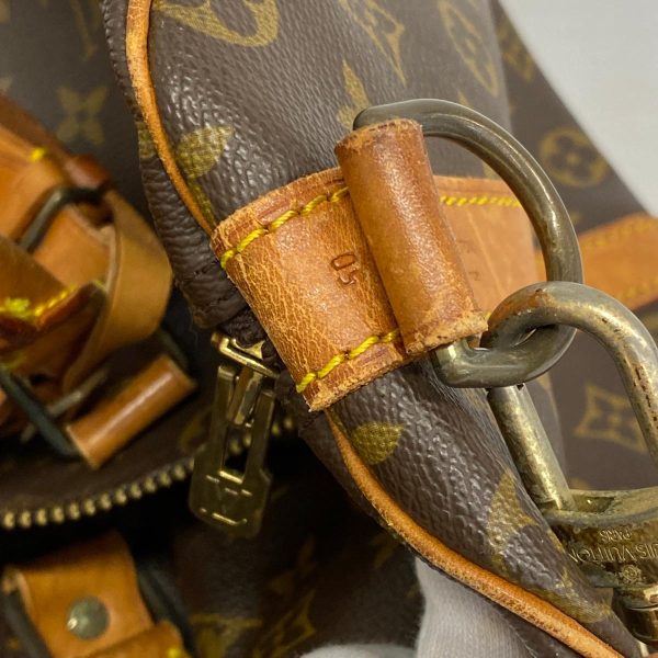 1240001054123 11 Louis Vuitton Keepall Bandouliere 50 Monogram Bag Brown