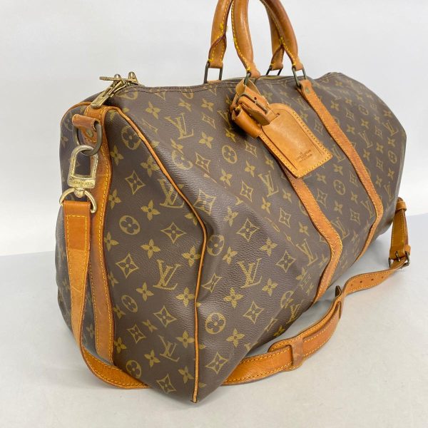 1240001054123 2 Louis Vuitton Keepall Bandouliere 50 Monogram Bag Brown