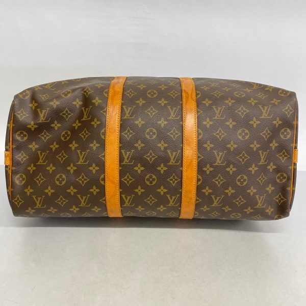 1240001054123 3 Louis Vuitton Keepall Bandouliere 50 Monogram Bag Brown