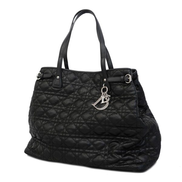 1240001054132 1 Christian Dior Panarea Cannage Tote Bag Black