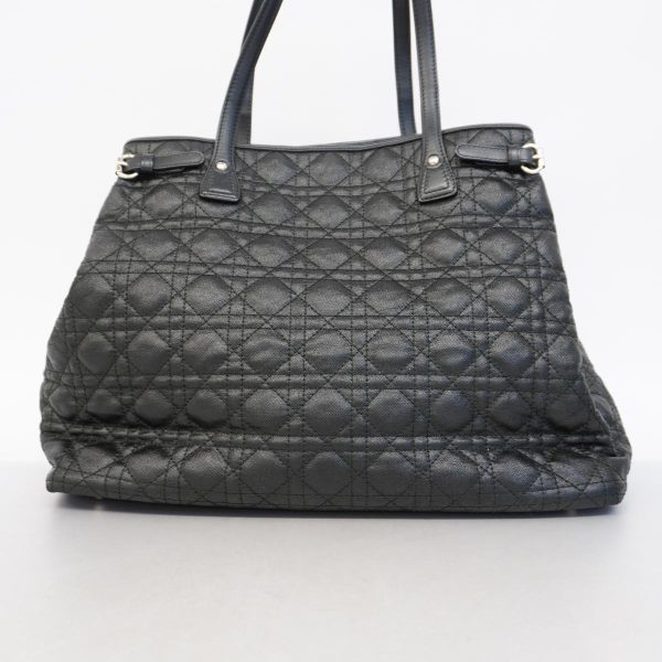 1240001054132 12 Christian Dior Panarea Cannage Tote Bag Black