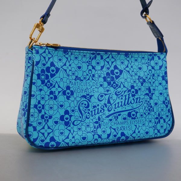 1240001054139 2 Louis Vuitton Cosmic Blossom Pochette Cosmic Pouch Blue