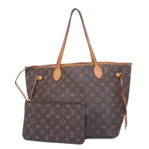 1240001054145 1 Louis Vuitton Monogram Sac Plat Tote Handbag Brown