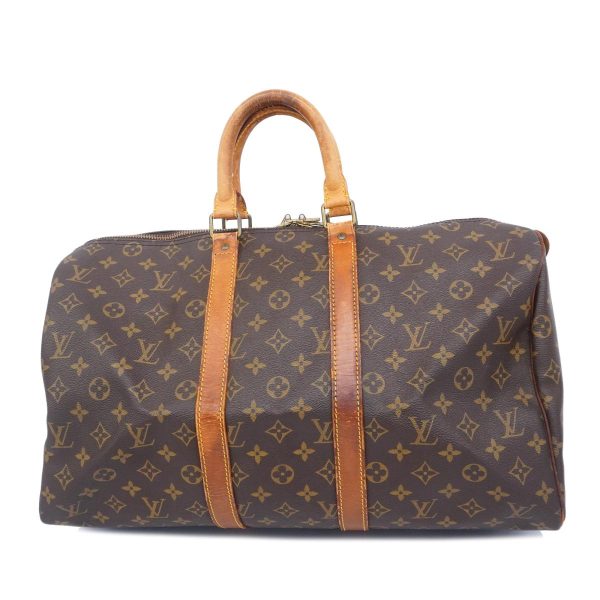 1240001054147 1 Louis Vuitton Keepall 45 Monogram Bag Brown