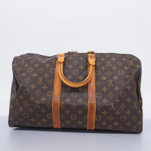 1240001054147 16 Louis Vuitton Keepall 45 Monogram Bag Brown