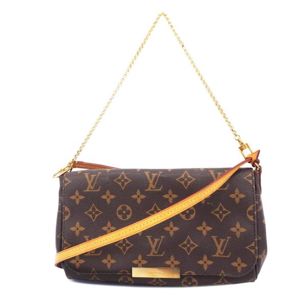 1240001054149 1 Louis Vuitton Favorite MM Monogram 2Way Bag Brown