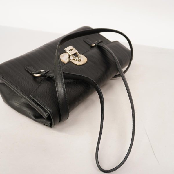 1240001054153 6 Salvatore Ferragamo Gancini Shoulder Bag Black