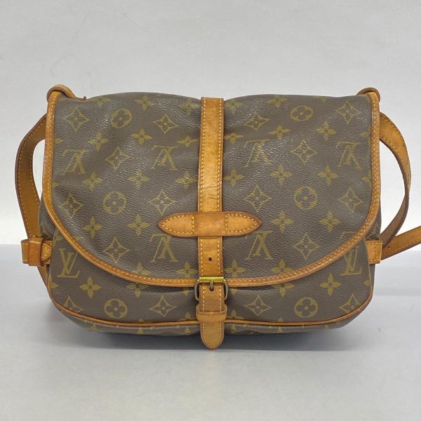 1240001054162 13 Louis Vuitton Saumur 30 Monogram Shoulder Bag Brown