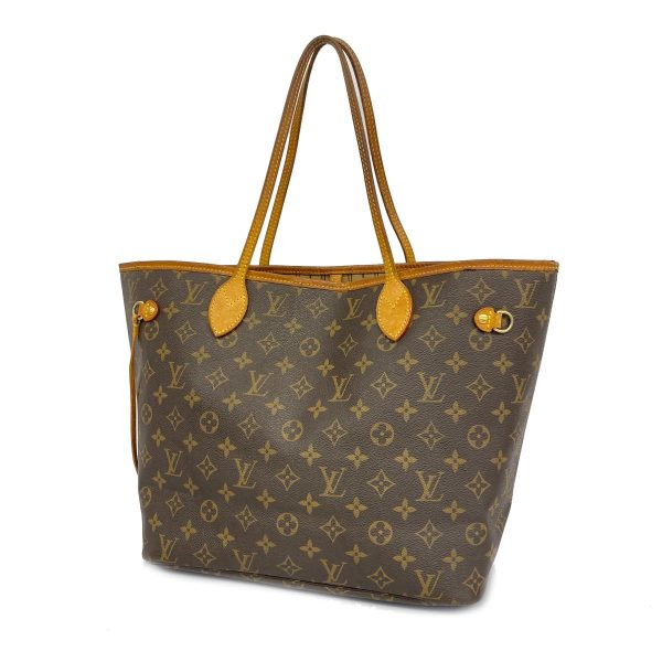 1240001054163 1 1 Louis Vuitton Neverfull MM Monogram Tote Bag Brown