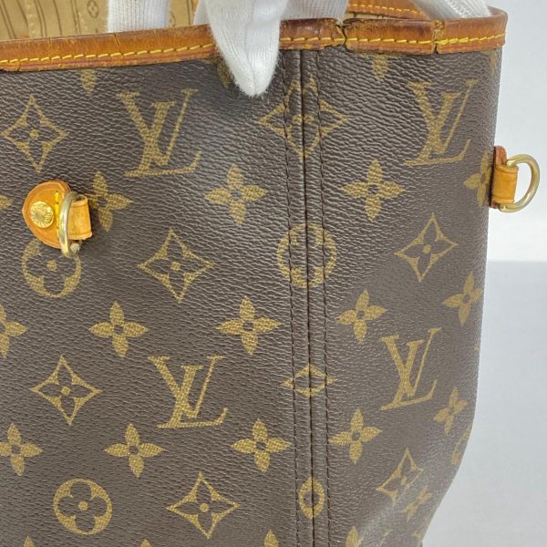 1240001054163 10 1 Louis Vuitton Neverfull MM Monogram Tote Bag Brown