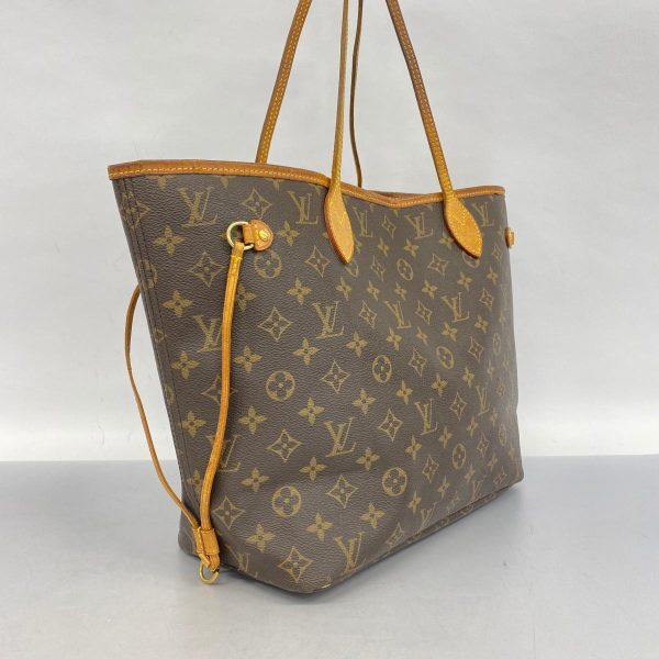 1240001054163 2 1 Louis Vuitton Neverfull MM Monogram Tote Bag Brown