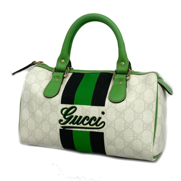 1240001054169 1 Gucci GG Supreme Handbag White Green