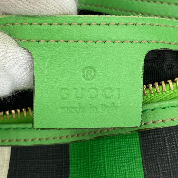 1240001054169 5 Gucci GG Supreme Handbag White Green