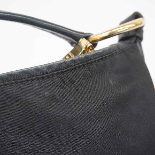 1240001054178 12 Prada Nylon Shoulder Bag Black