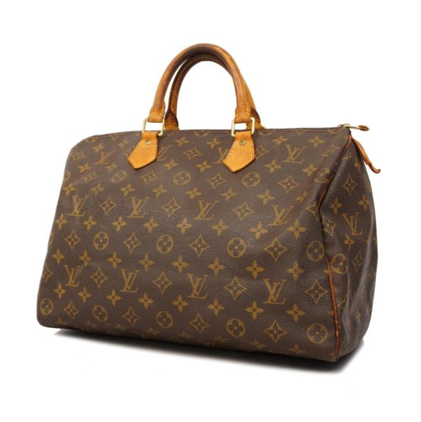 1240001054196 1 Louis Vuitton Speedy 35 Monogram Handbag Brown